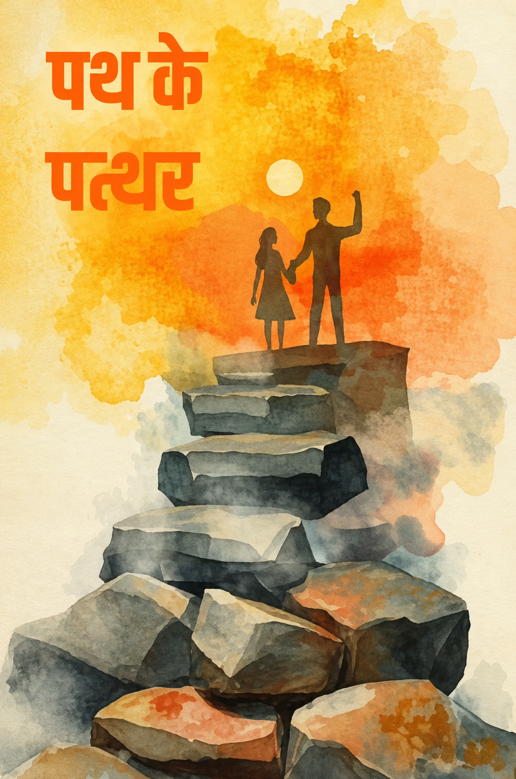 पथ के पत्थर — Book Cover by RadheShyam Pandey